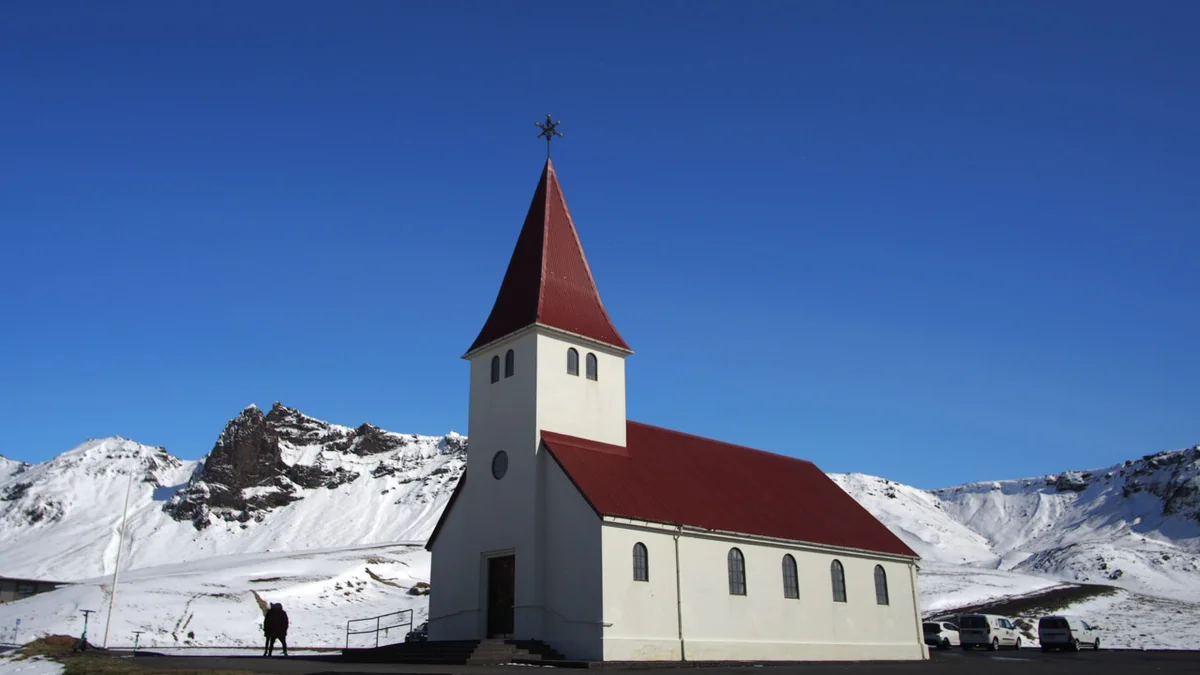 Vik church in Iceland