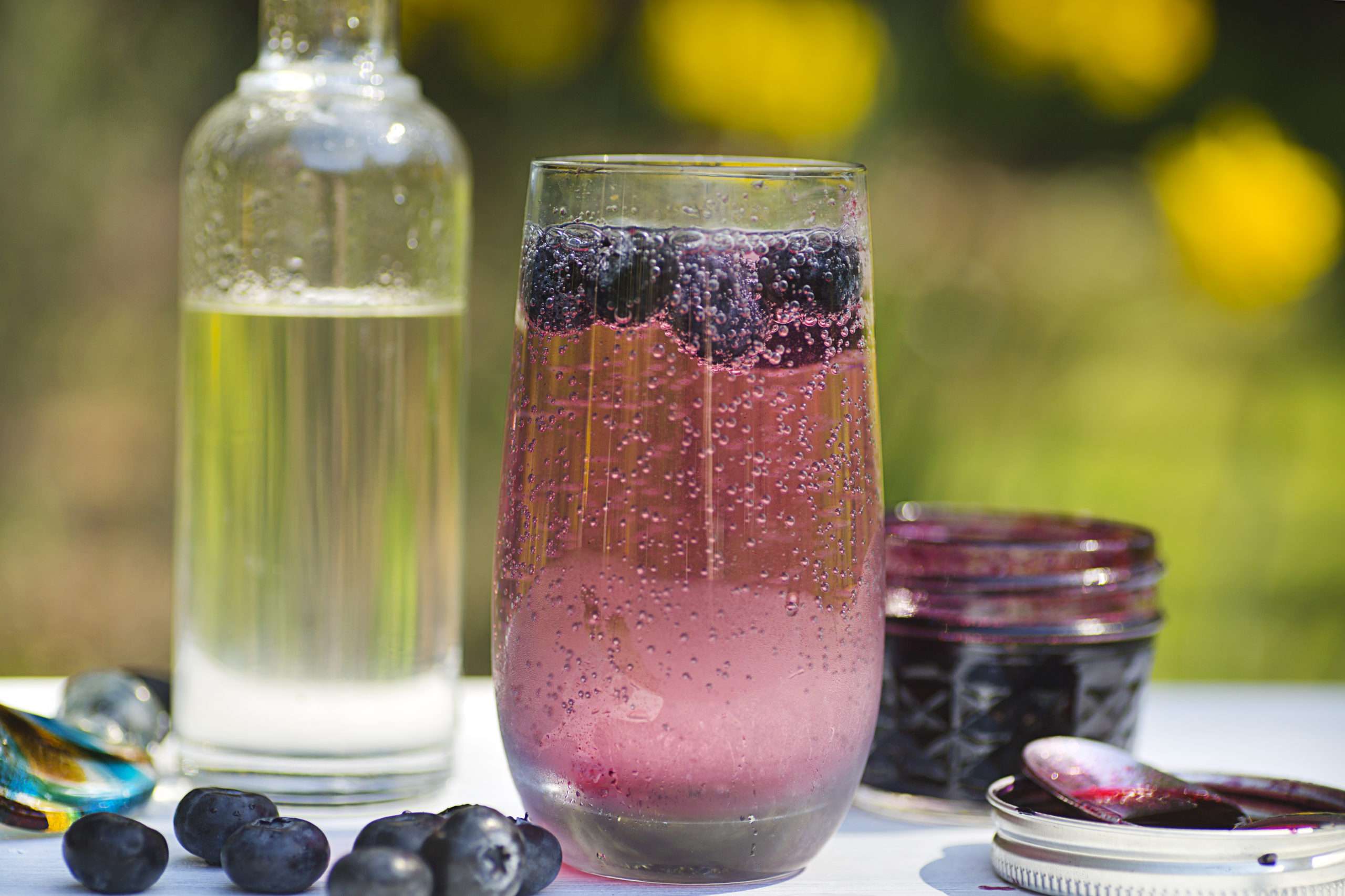 Lake Michigan Blueberry Shrub Soda