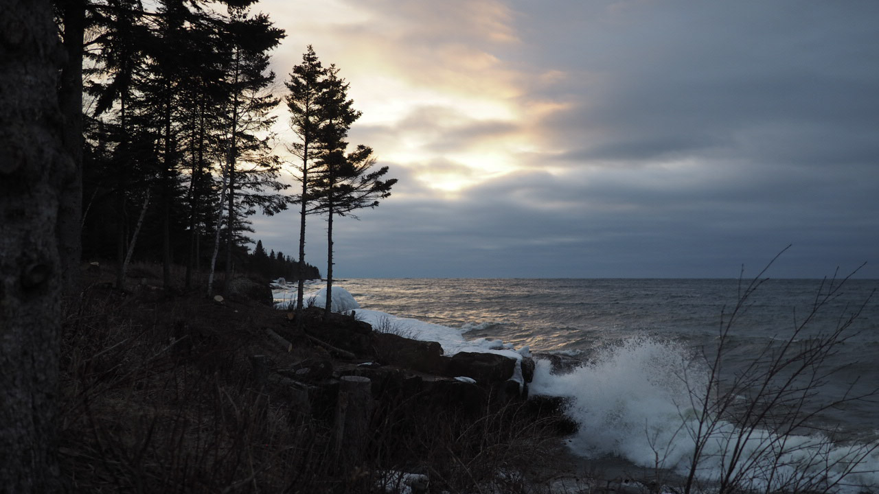 Misty Lake Superior shoreline