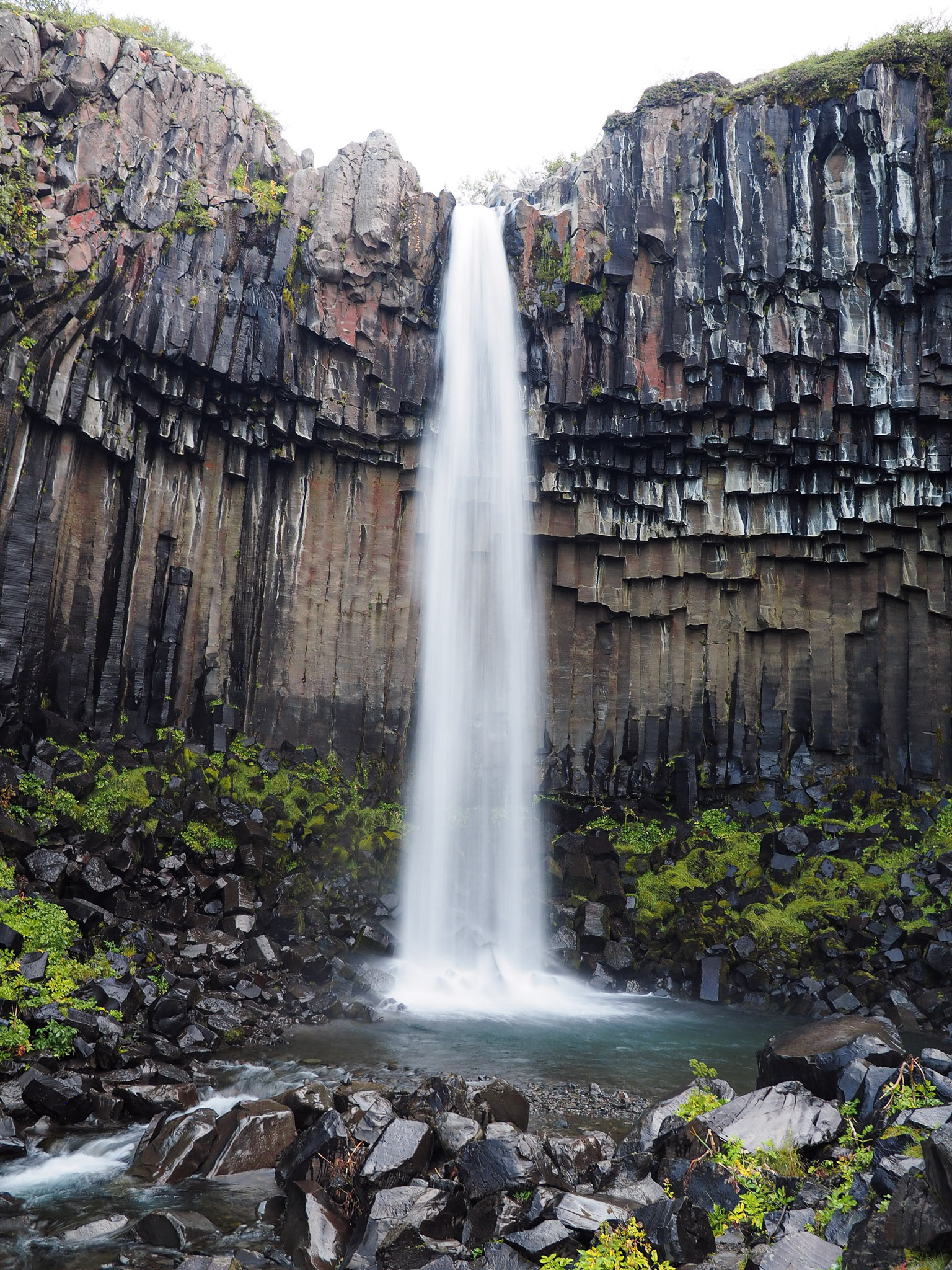 Iceland waterfall closeup