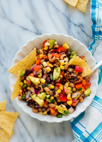 Cowboy Caviar with Corn Chips