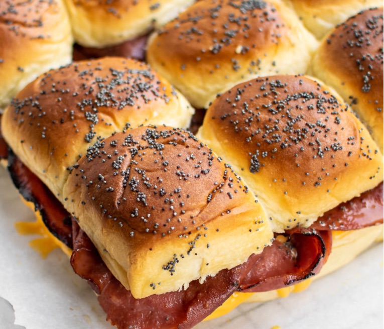 Fried Bologna Sliders
