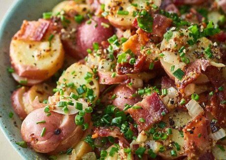German Potato Salad (Warm, with Bacon)
