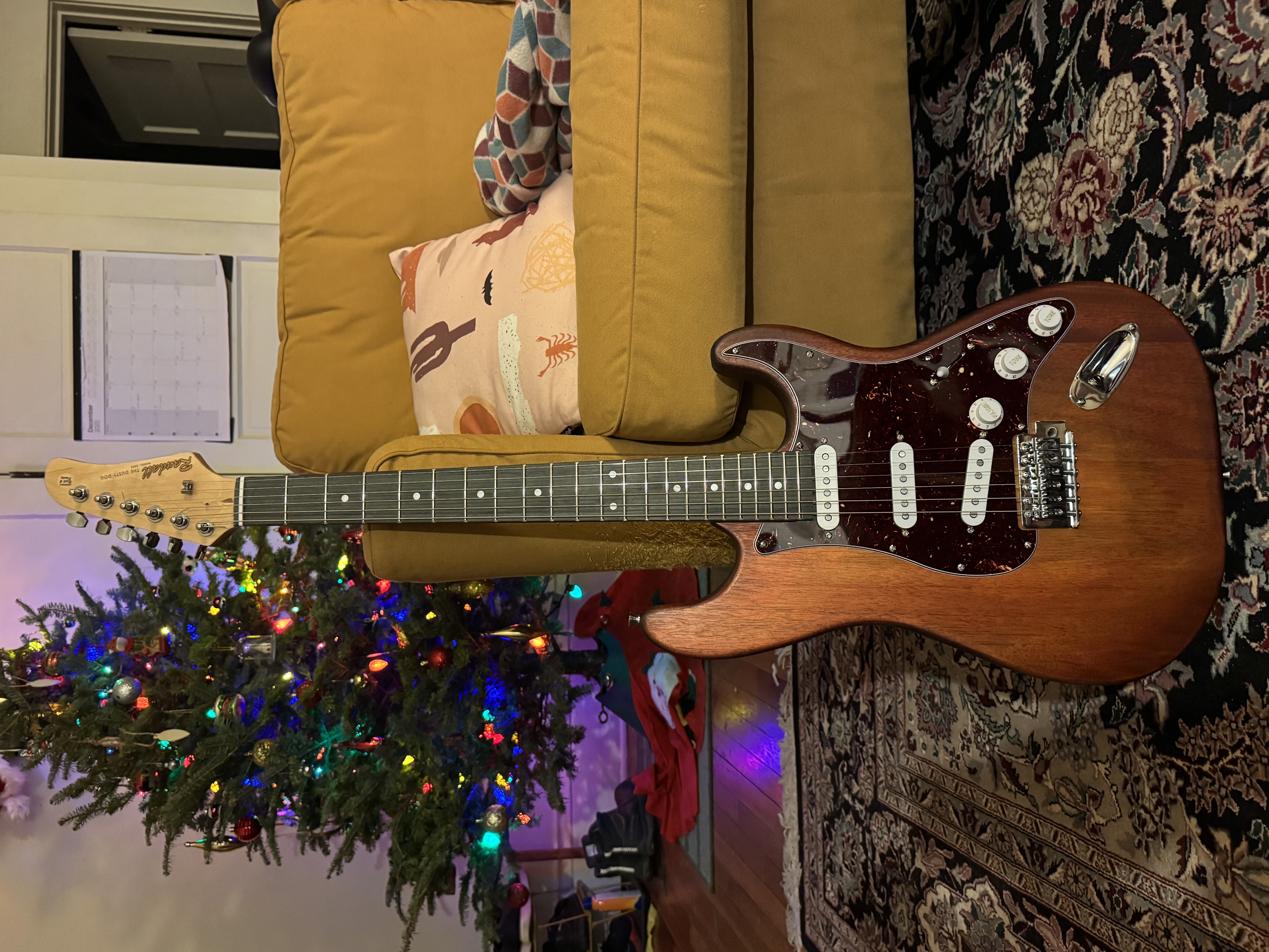 Completed guitar body