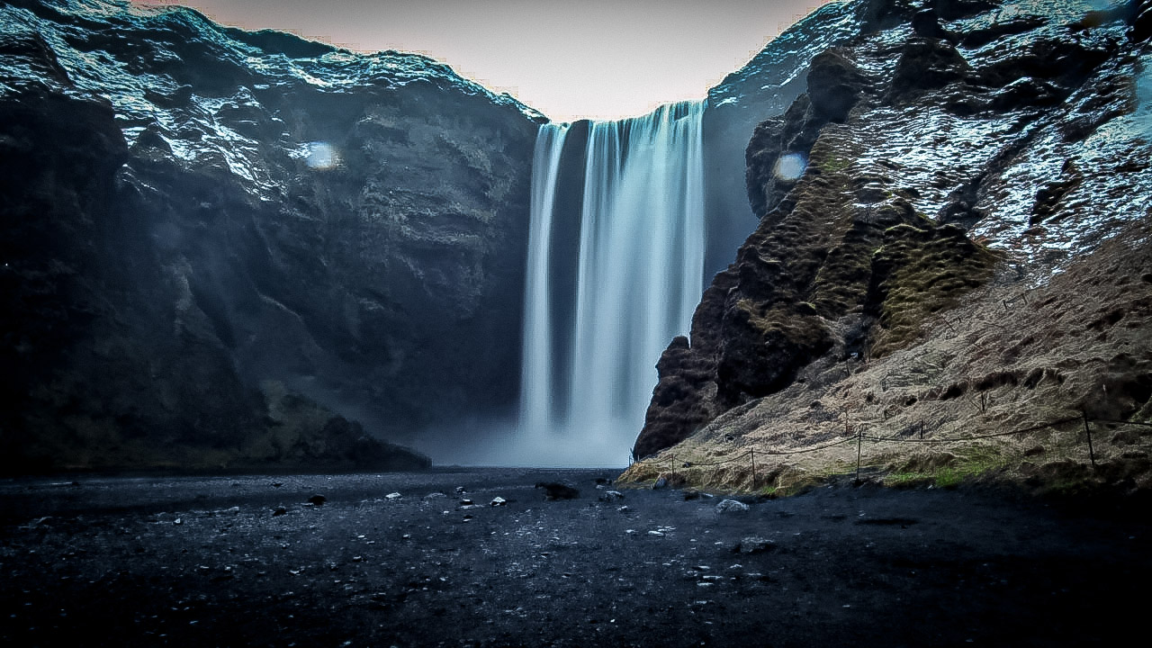 Icelandic waterfall