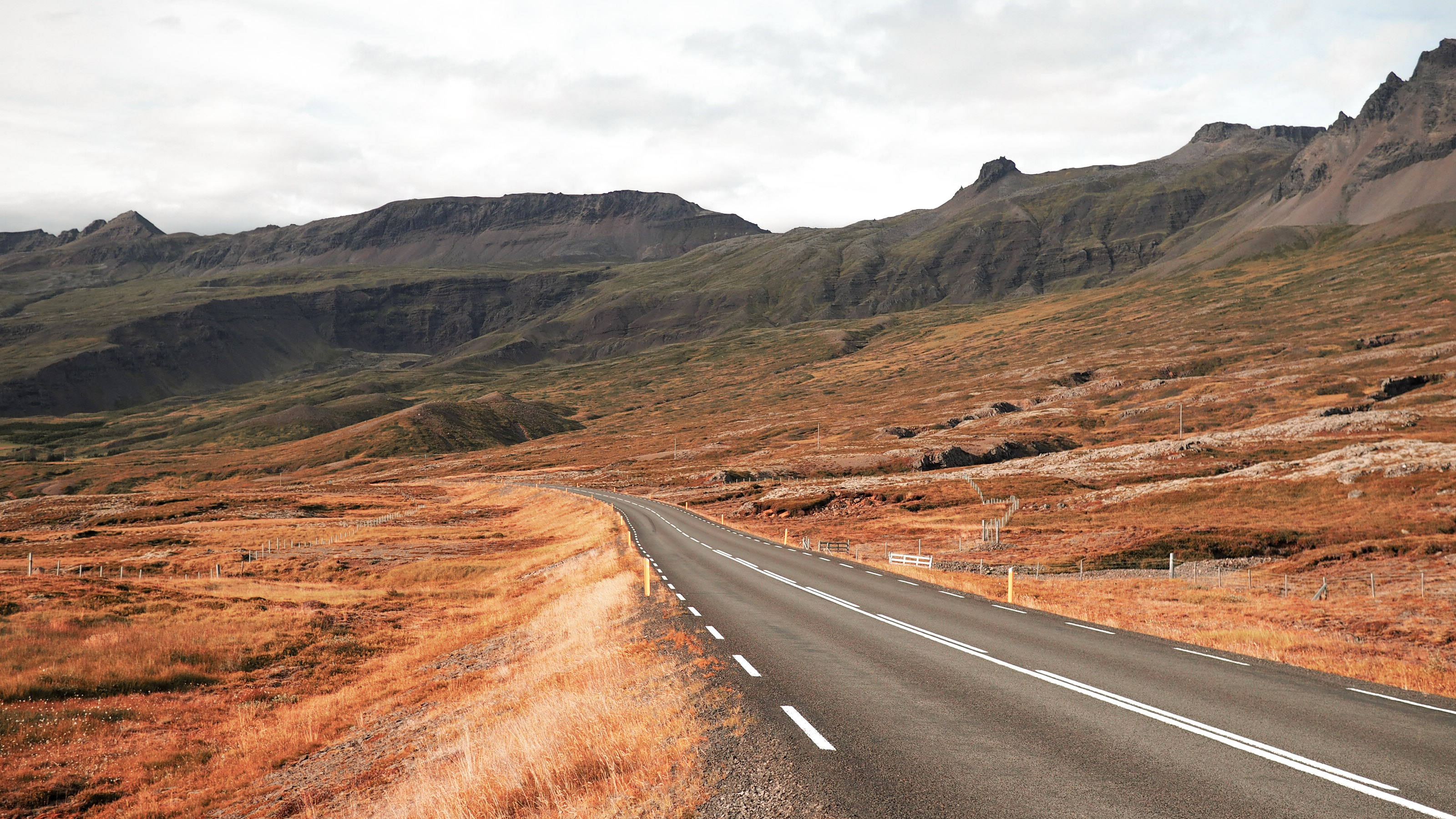 Icelandic landscape road