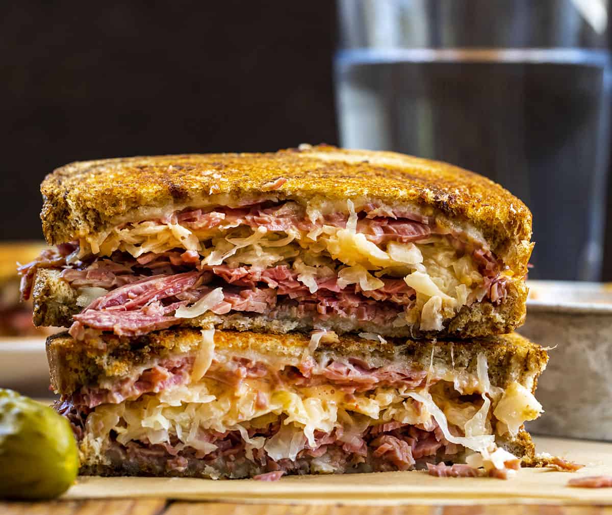 Reuben Sandwich with Sauerkraut & Swiss