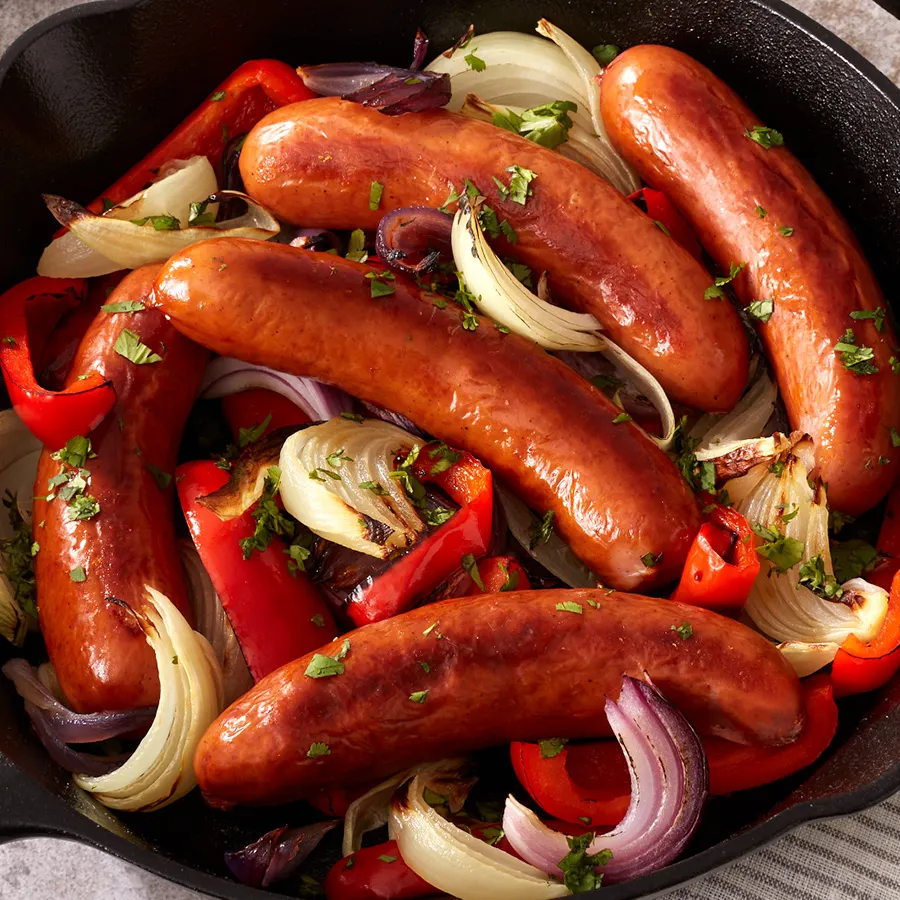 Smoked Bratwurst Platter (Wisconsin Style)